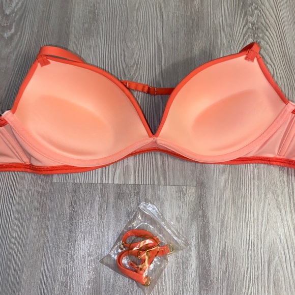 NWOT Victoria’s Secret coral angel convertible/Maui multi way bikini top 34c - Picture 8 of 16